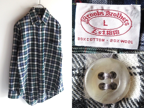あなたにおすすめの商品 BDシャツ チェックネルシャツ コットンウール