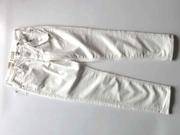  new goods tag attaching YANUK Yanuk RUTH reverse side nappy stretch corduroy slim tapered pants 24 white Deuxieme Classe handling brand 
