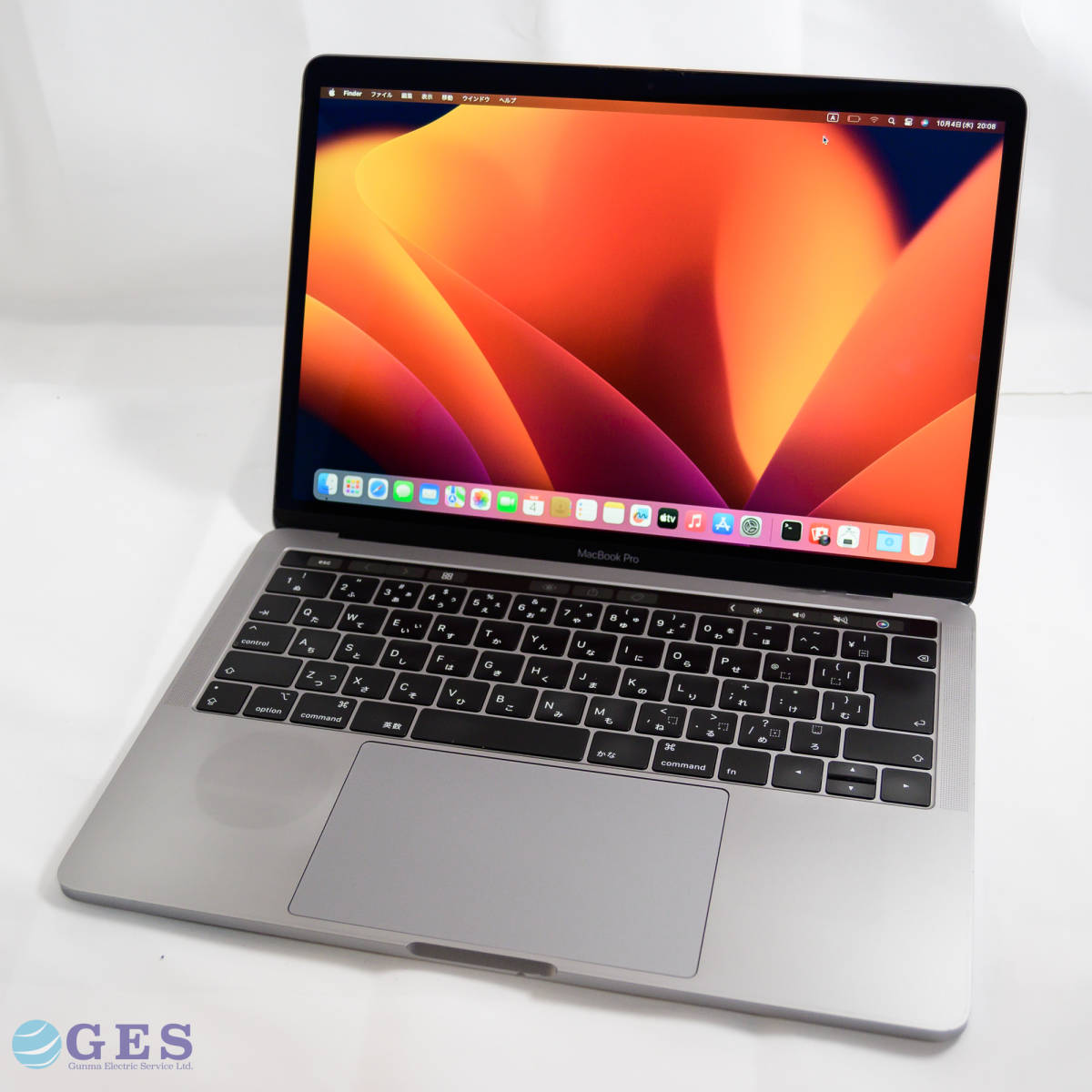 【B4】Apple MacBook Pro 2019 A2159 EMC3301 13'' Touch Intel Core i5-8257U 1.4GHz SSD256GB RAM16GB ACアダプターなし【中古品】