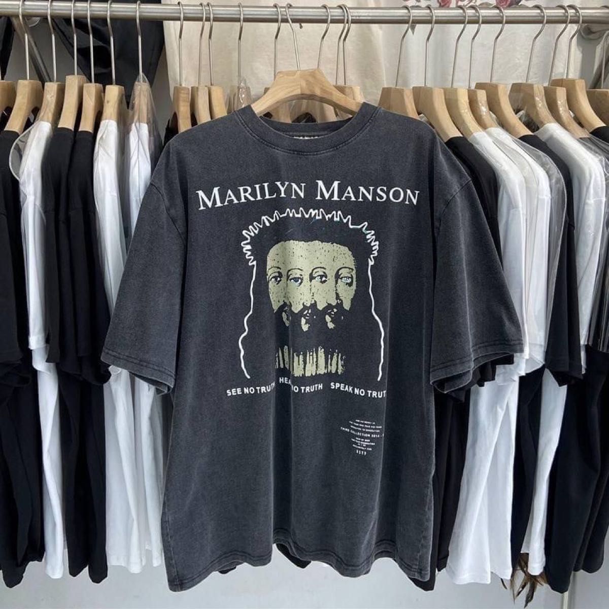 フィアオブゴッド Tシャツ FearofGod ブラック L キリスト 男女兼用