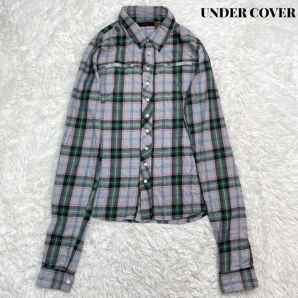 【美品】UNDER COVER アンダーカバー BUT BEAUTIFUL期 長袖 チェックシャツ 2 名作 アーカイブ 希少_画像1