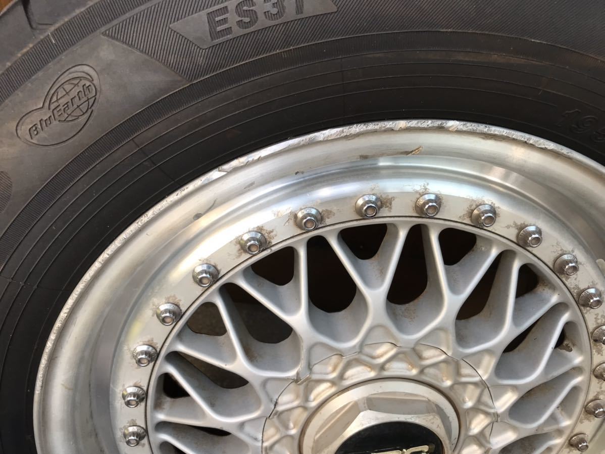 希少 当時物 BBS RS224 15インチ 6.5J 114.3 5H オフセット45 マークII クラウン チェイサー リバレル 195/65R15タイヤ付き_画像8