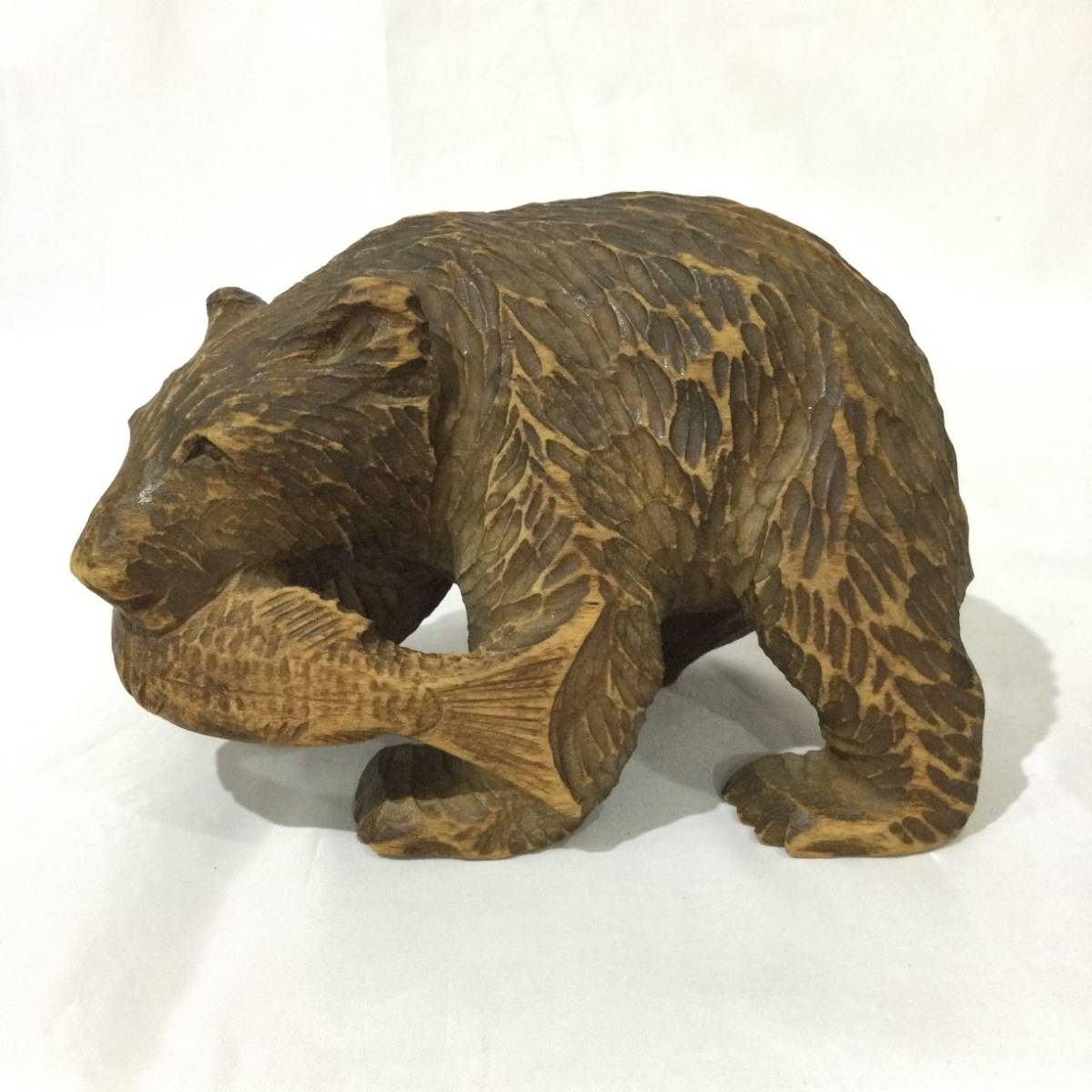 木彫り熊 農民美術 八雲 北海道民芸 木彫り熊-