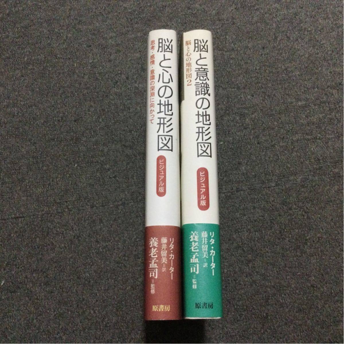 ★即決・送料無料★『ビジュアル版　脳と心の地形図』『ビジュアル版　脳と意識の地形図』リタ・カーター 養老孟司-監修 原書房 XA4N_画像2