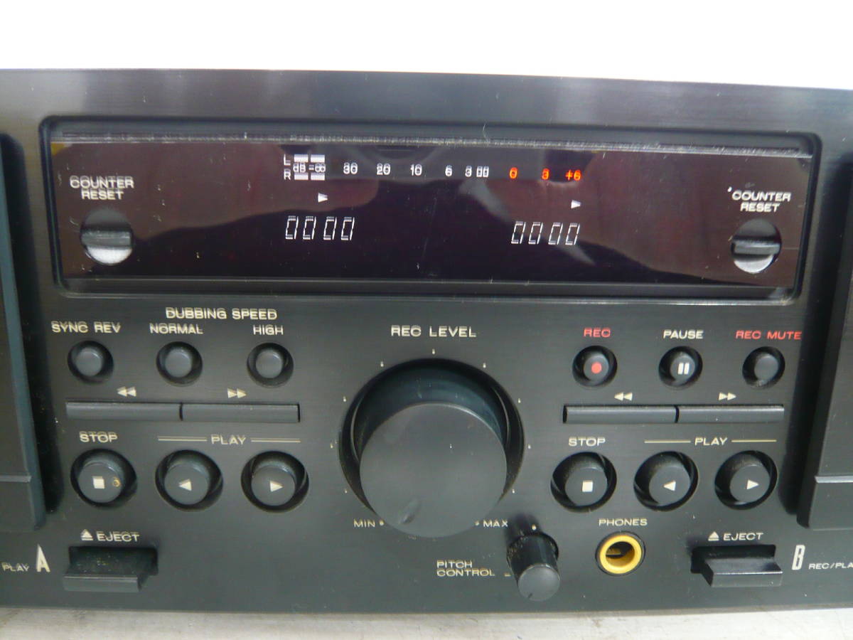 湘/Marantz/マランツ/ステレオカセットデッキ/SD4050/1999年製/ブラック/音楽機器/商品説明要確認/通電のみ確認/汚れ有★祭9.29-077★_画像3