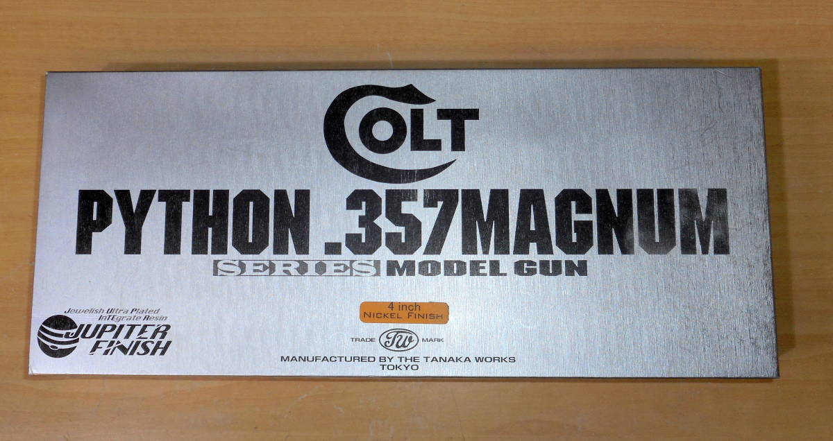 タナカワークス 樹脂製モデルガン[SPG] COLT パイソン 4インチ ニッケル・ジュピターフィニッシュ ABS_画像8