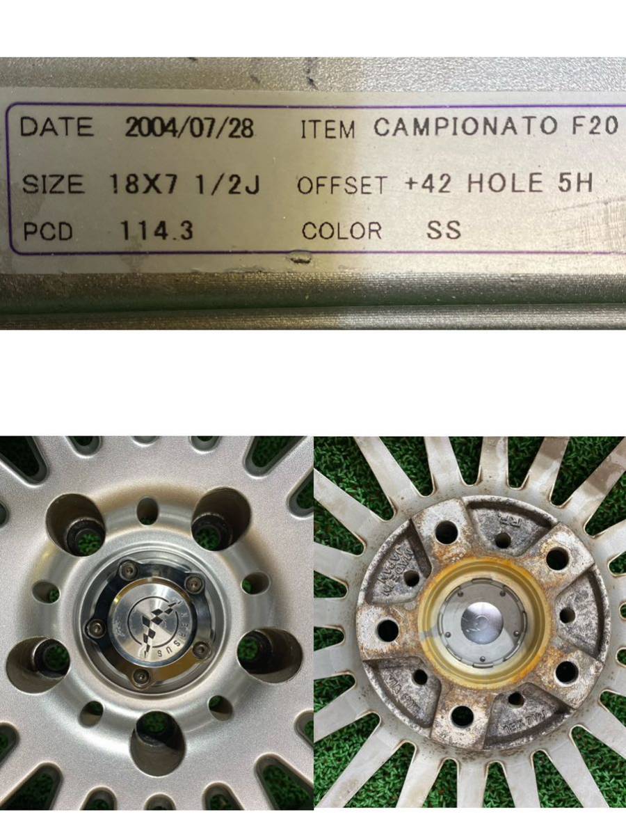 ☆ RAYS VERSUS CAMPIONATO 【18×7.5J +42 PCD:114.3×5H ハブ径: 73mm】☆4本セット_画像9