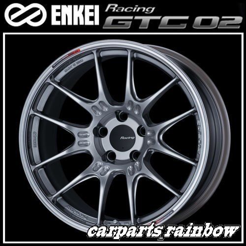 ★送料無料★ENKEI/エンケイ Racing レーシング GTC02 17×7.5J 4/100 +38★Hyper Silver/ハイパーシルバー★4本価格★_画像1