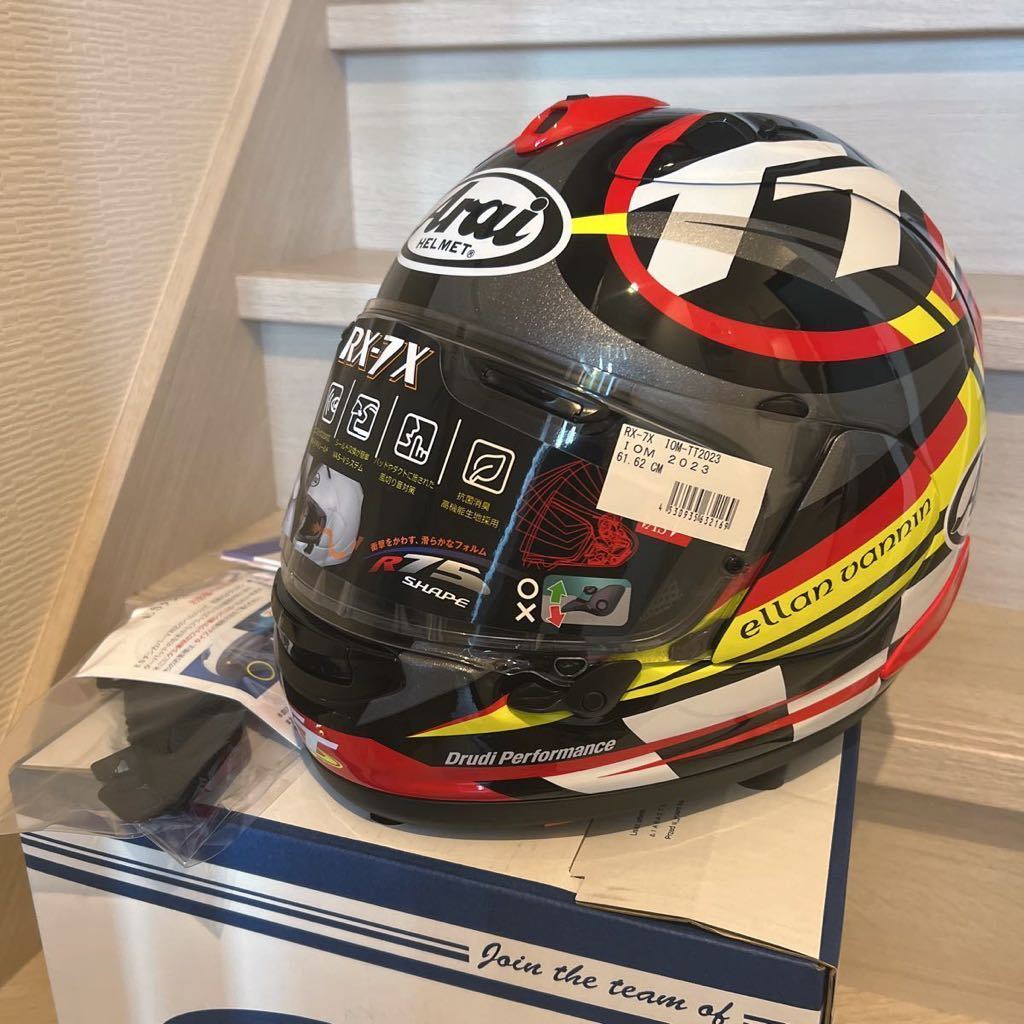 限定モデル Arai アライ RX-7X IOM-TT2023 ヘルメット マン島 XL 61-62cm_画像1