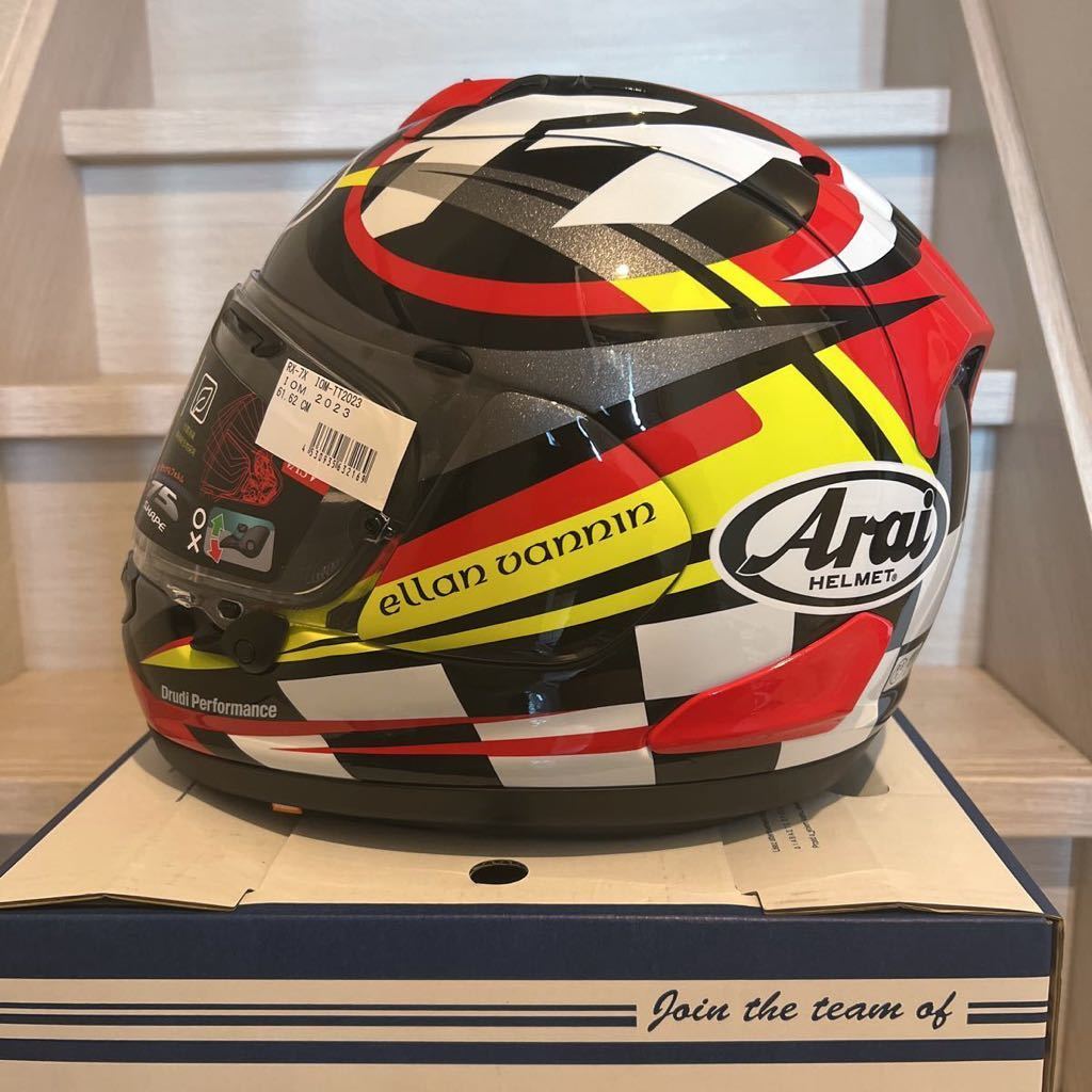 限定モデル Arai アライ RX-7X IOM-TT2023 ヘルメット マン島 XL 61-62cm_画像3