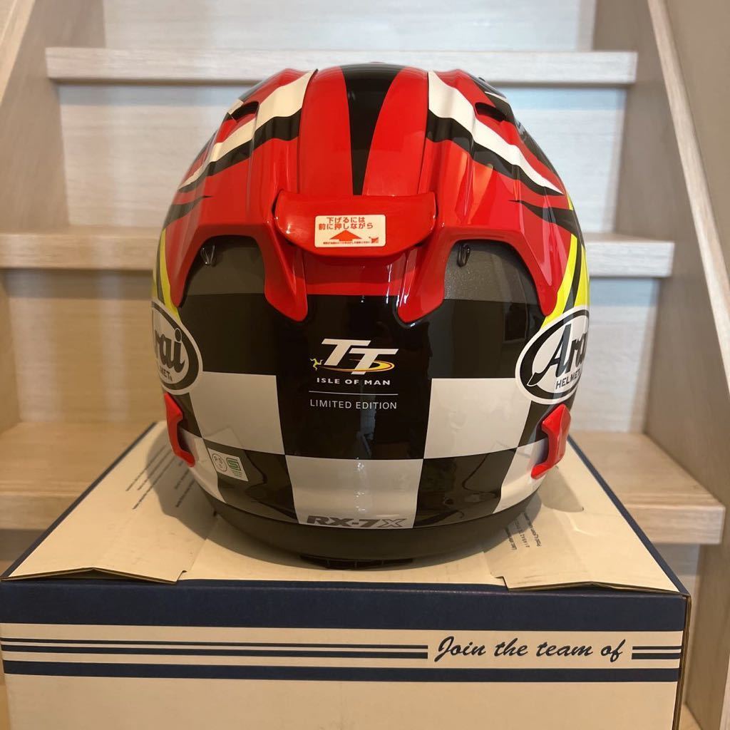 限定モデル Arai アライ RX-7X IOM-TT2023 ヘルメット マン島 XL 61-62cm_画像4