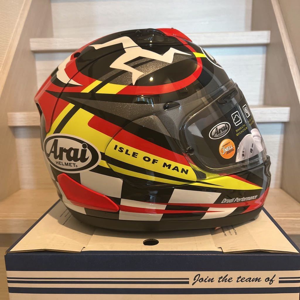 限定モデル Arai アライ RX-7X IOM-TT2023 ヘルメット マン島 XL 61-62cm_画像5