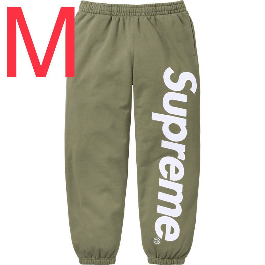 Supreme Satin Applique Sweatpant Light Olive シュプリーム