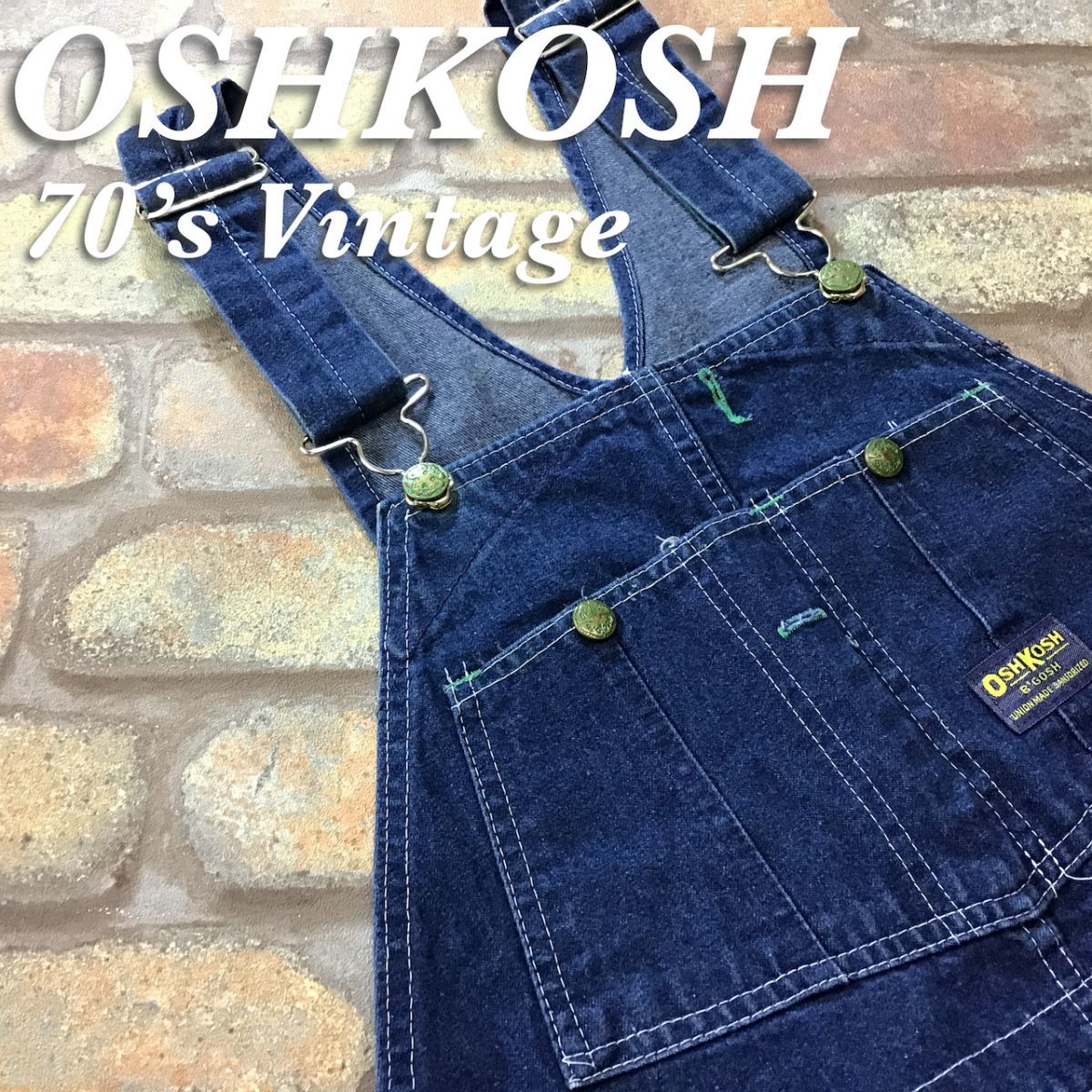 超可爱 ☆USA直輸入☆70's vintage☆【OSHKOSH K2-906 オーバーオール