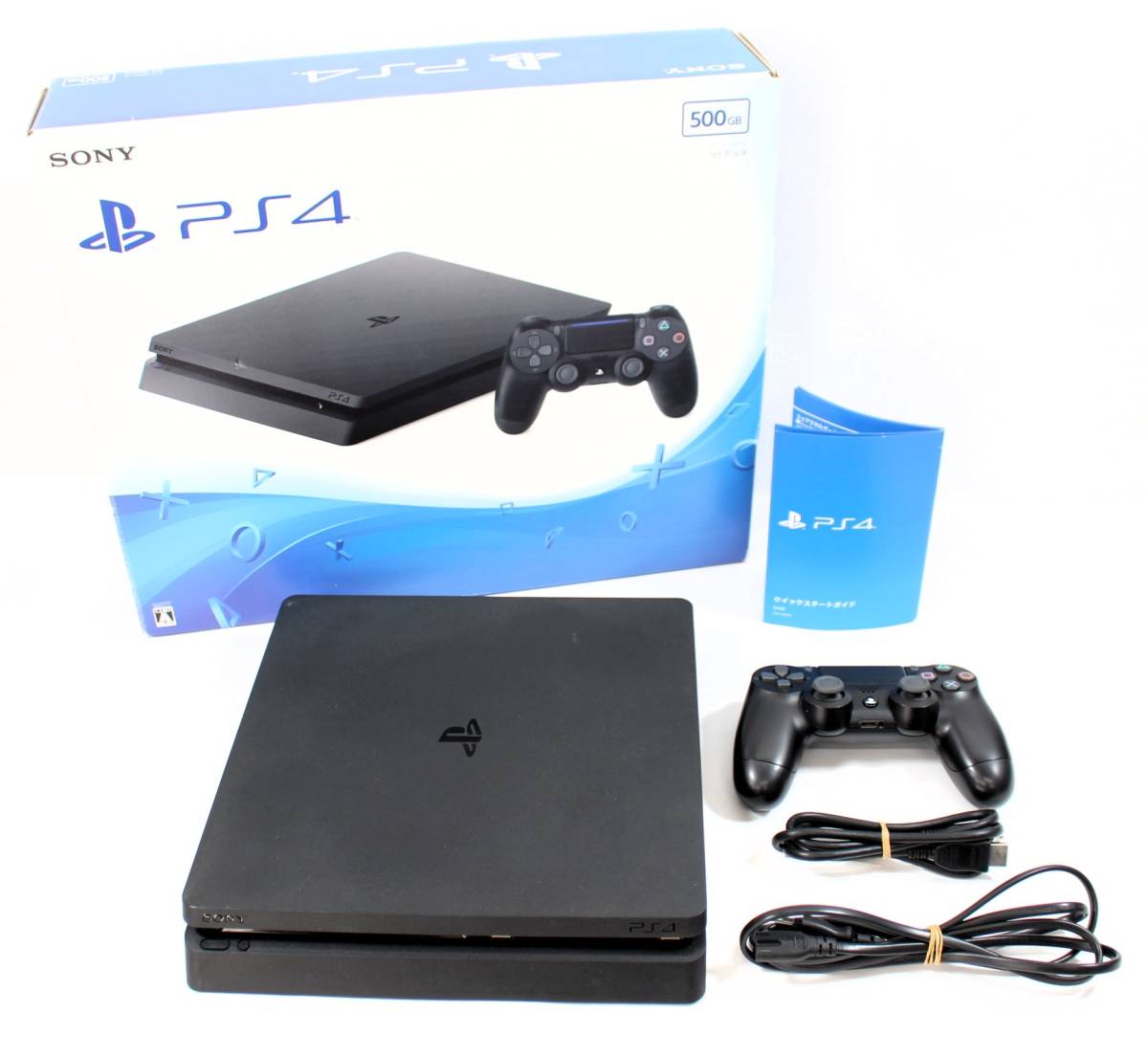 Y5899＃◆中古品◆SONY PlayStation 4 プレステ 4 ジェットブラック 500GB CUH-2000AB01_画像1