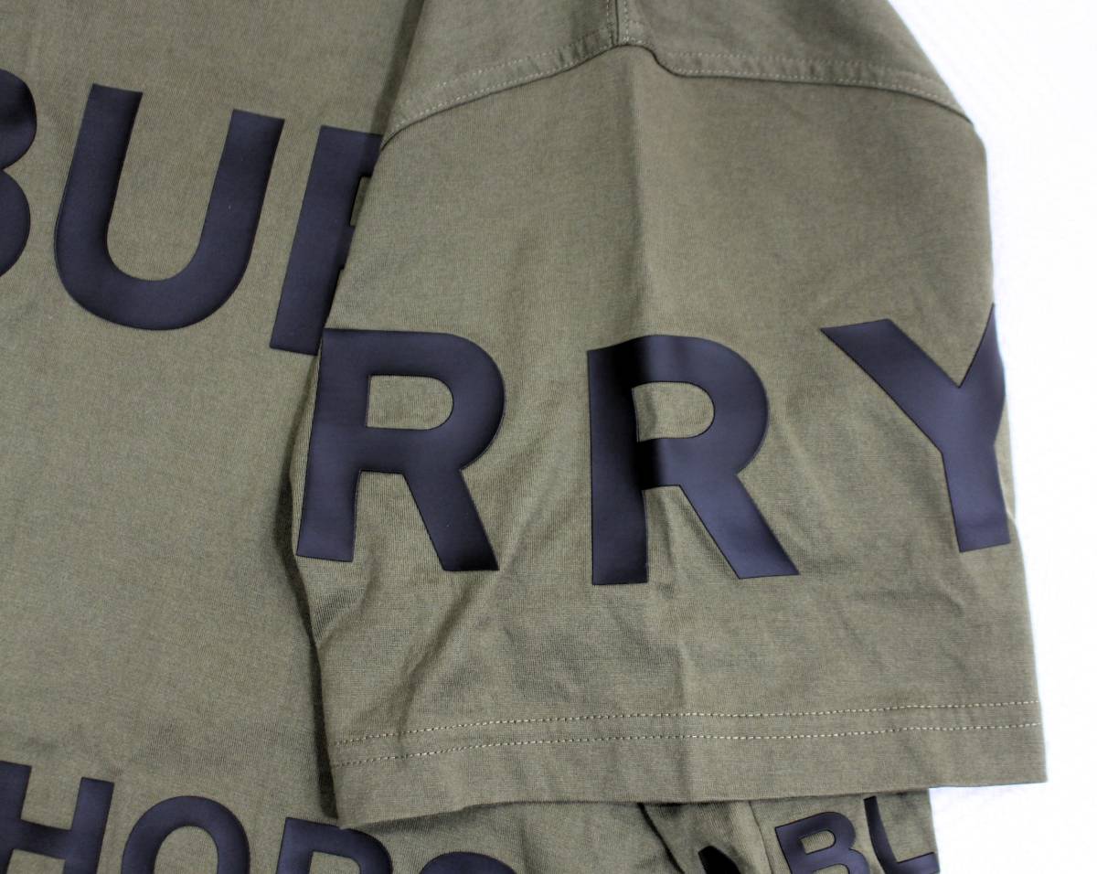 Y5889#* б/у товар *BURBERRY Burberry HORSEFERRY шланг Ferrie принт Logo футболка размер LG