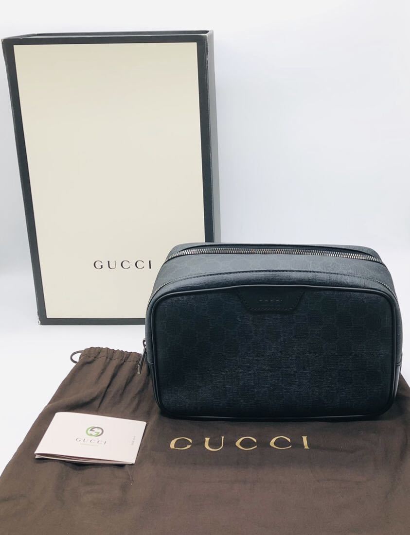 本物 化粧ポーチ トイレタリーケース ポーチ バッグ GUCCI グッチ GG