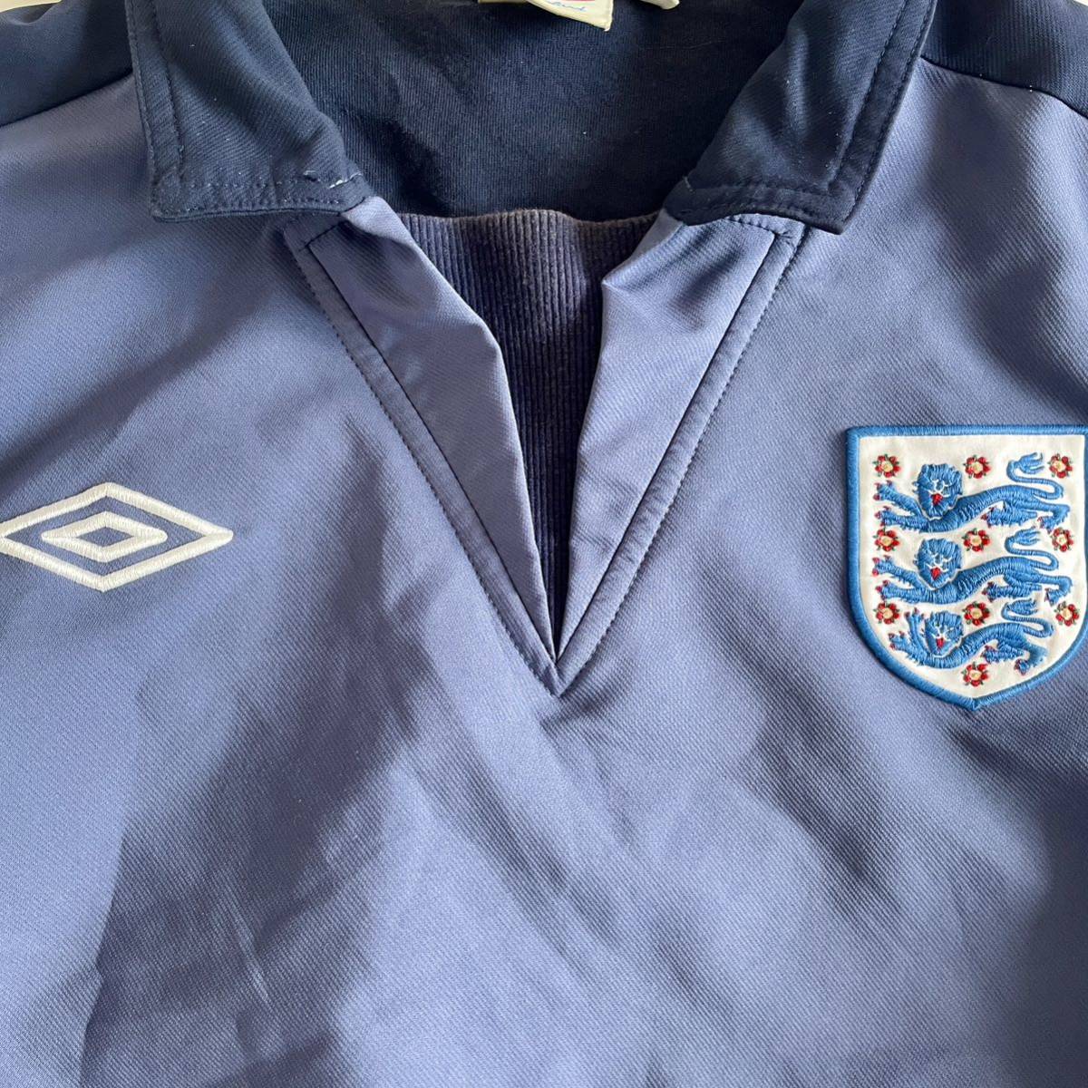 Umbro England Vintage ドリルトップ ピステ ネイビー M