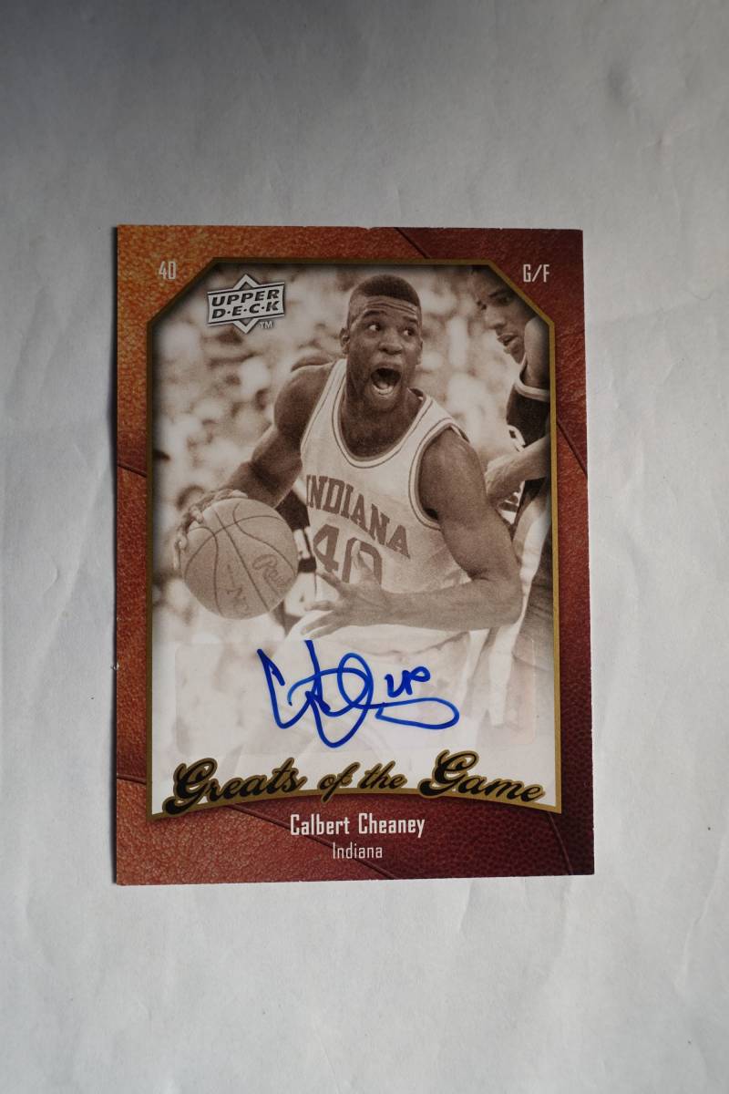 Calbert Cheaney 2009-10 Great of the Game Autographs_画像1