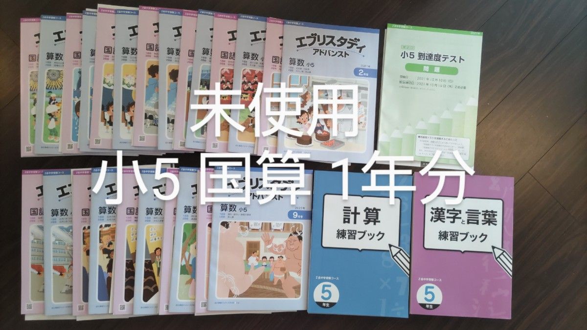 Z会　エブリスタディ 小5 中学受験コース 5年生（算数・国語）1年分