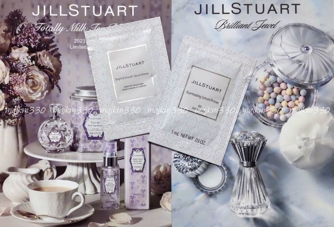 Jill Stuart * ilumine iting Sera m primer 03 & bright & smooth Sera m primer 01 sample beauty care liquid makeup base 