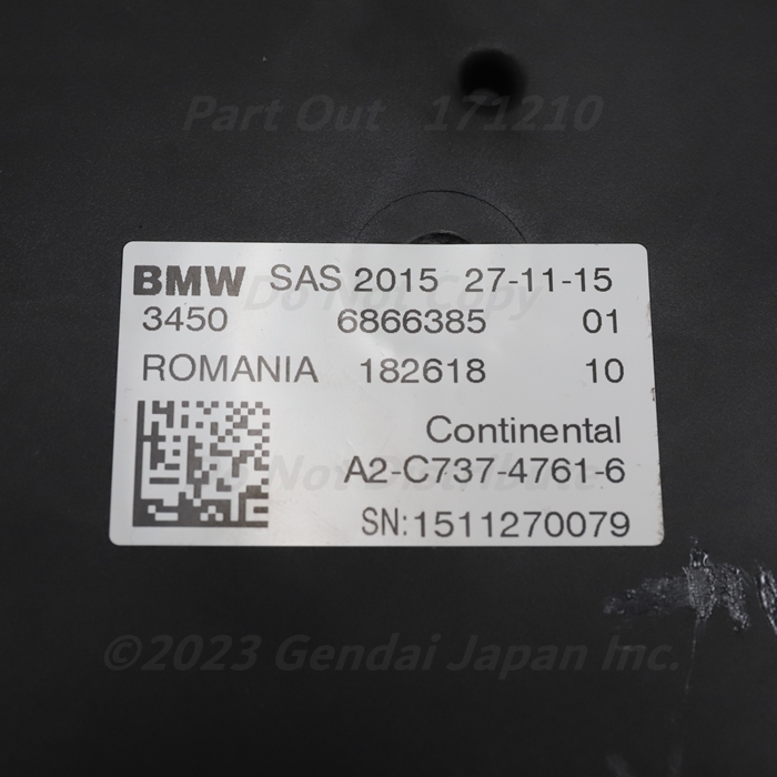 [B-25] 740i G11 7A30 SASコントロールユニット 34509505281 G30 F90 G01 RR11 RR31 BMW Mスポーツ 中古_画像2