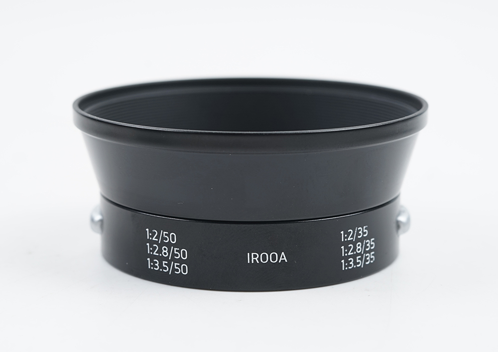 ブラック フード LIGHT LENS IROOA 35mm f2八枚玉などレンズに適用