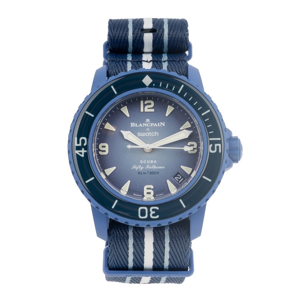 独特な店 Swatch X Blancpain 新品 / #jp27632 SO35A100 大西洋 50