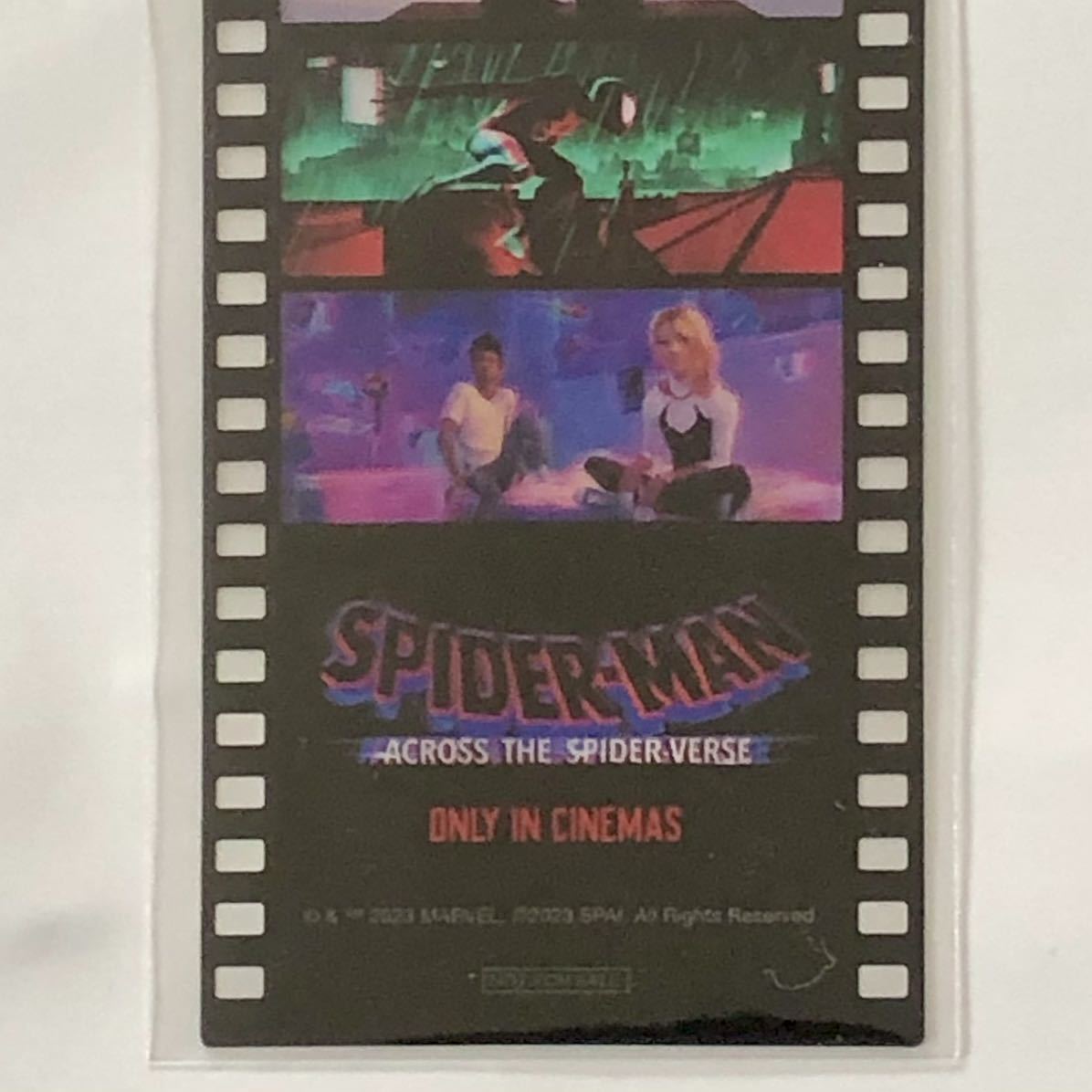 限定 非売品★映画「スパイダーマン：アクロス・ザ・スパイダーバース」入場者 特典「コマフィルム風しおり」★プレゼント Spider 2023.6