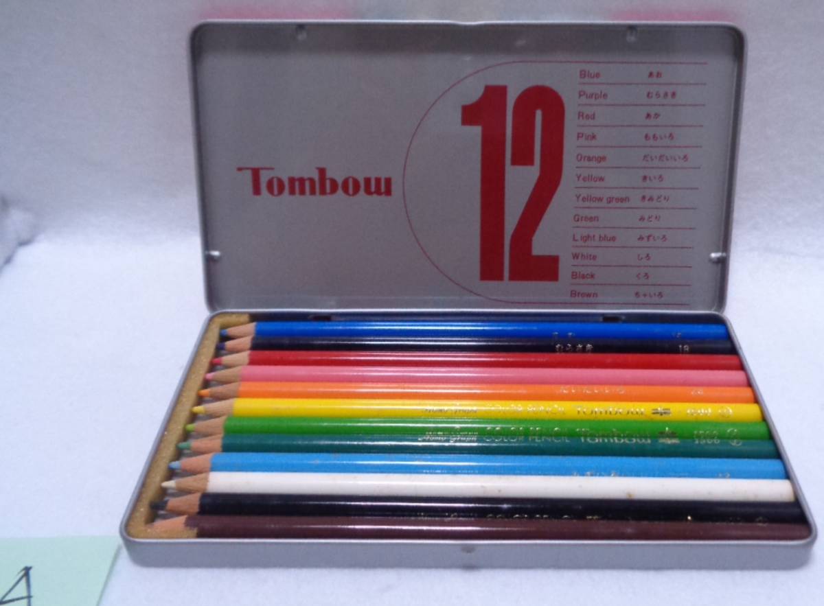 * retro *GOODS* редкий товар [[ стоимость доставки 370 иен ] Tombou стрекоза цветные карандаши A 1970 годы девушка manga (манга) ] Showa Retro подлинная вещь текущее состояние доставка 