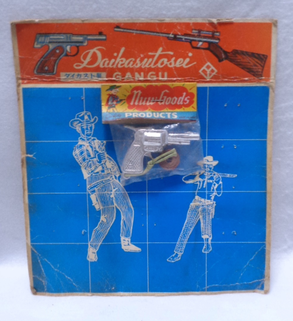 ☆レトロ☆GUN☆珍品「昭和 ダイカスト製 火薬鉄砲 台紙付き 約 ☆レトロ☆GUN☆珍品「昭和 ダイカスト製 火薬鉄砲 台紙付き 約