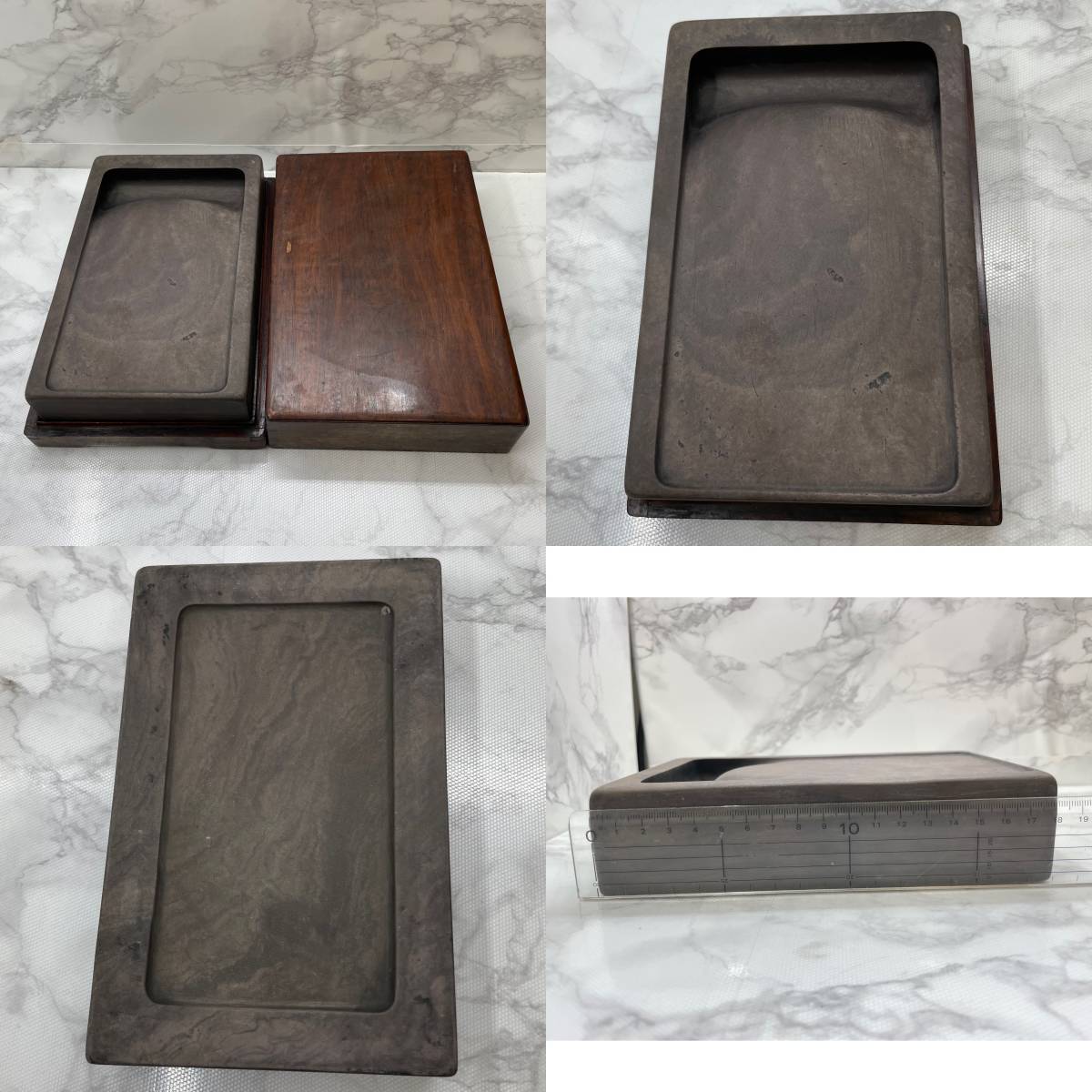 39045-21【自宅保管品】書道具 詳細不明 硯 5点おまとめ 検索ワード:唐