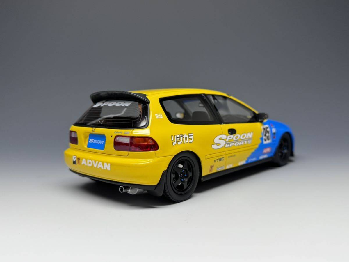 【込】Otto 1/18 ホンダ シビック EG6 スプーン スポーツ ブルー イエロー Honad Civic Spoonオットーモービル mobile OTM011 RT 香港限定|Yahoo!フリマ(旧PayPayフリマ)