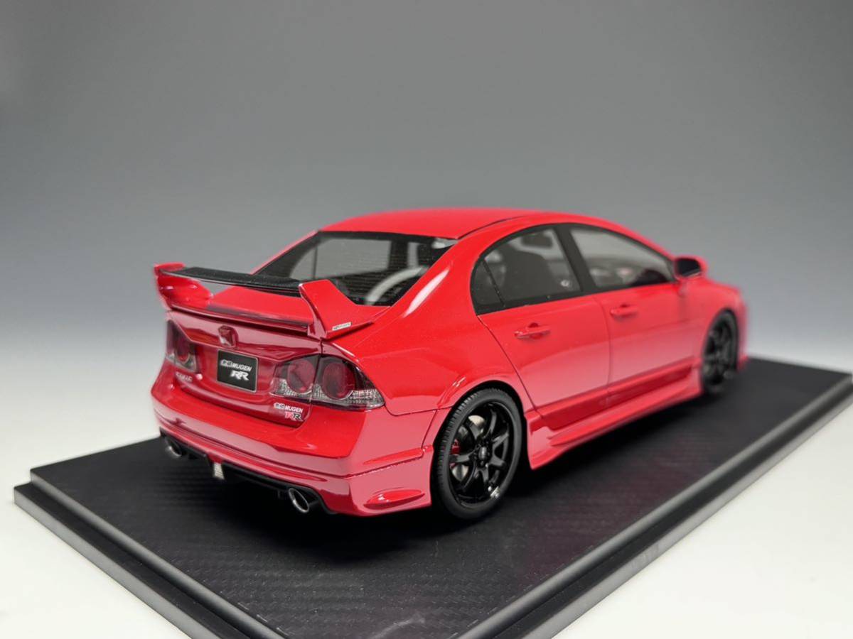 【込】ワンモデル 1/18 ホンダ シビック FD2 無限 RR レッド Honda Civic MUGEN Onemodel 17B10-03_画像3