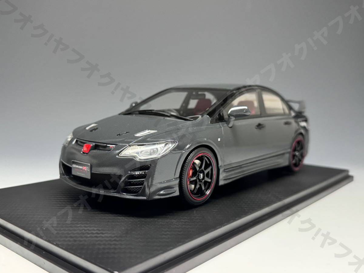 【込】ワンモデル 1/18 ホンダ シビック FD2 無限 RR コンセプト カーボン ブラック Honda Civic MUGEN Concept Onemodel 20D01-01_画像2