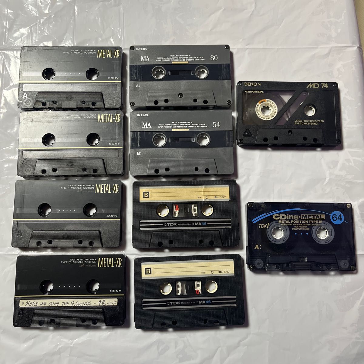 最上級METALカセットテープ 使用済中古品10本 ケース付き 希少 最上級METALカセットテープ 使用済中古品10本 ケース付き 希少