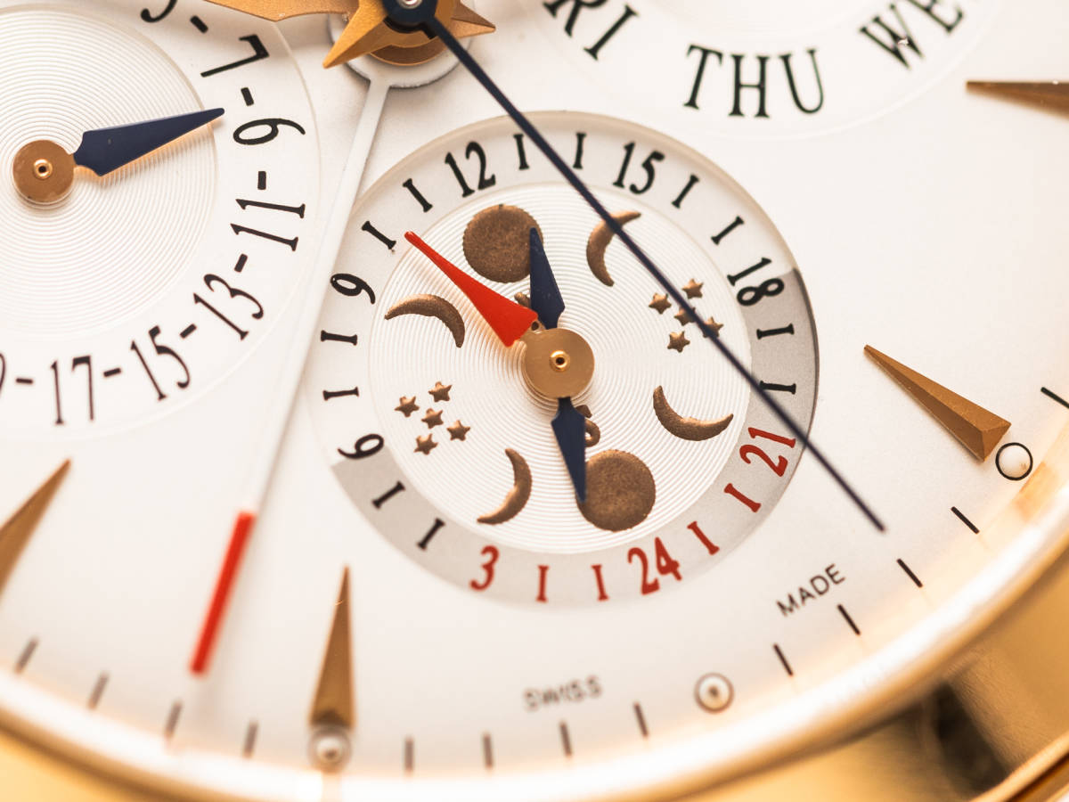 *JAEGER LECOULTRE* Jaeger-Le Coultre тормозные колодки Grand reveiyu Perpetual календарь K18RG высший класс наручные часы редкий!! трудно найти!!