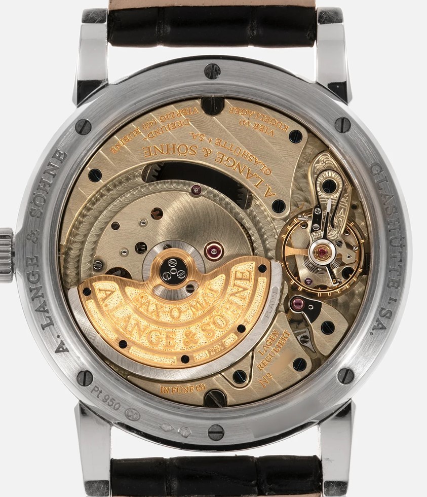 *A.LANGE & SOHNE*A. Lange&Sohne Lange matic Perpetual 310.025 платина высший класс наручные часы редкий прекрасный товар!! трудно найти!!