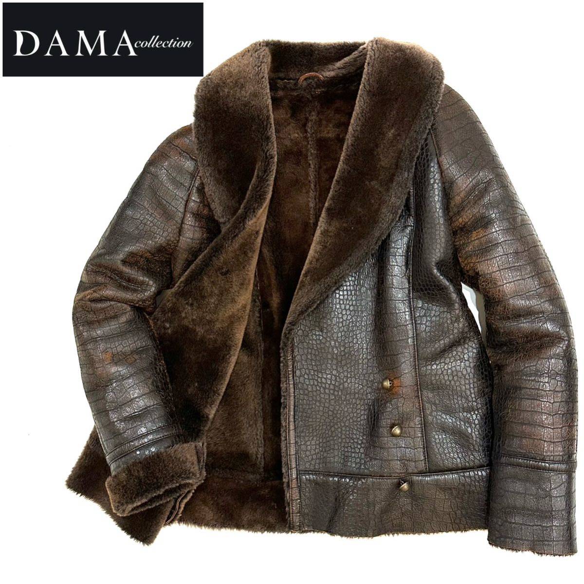 DAMA collection 蛇柄 スネークパイソン調型押し 羊革 高級
