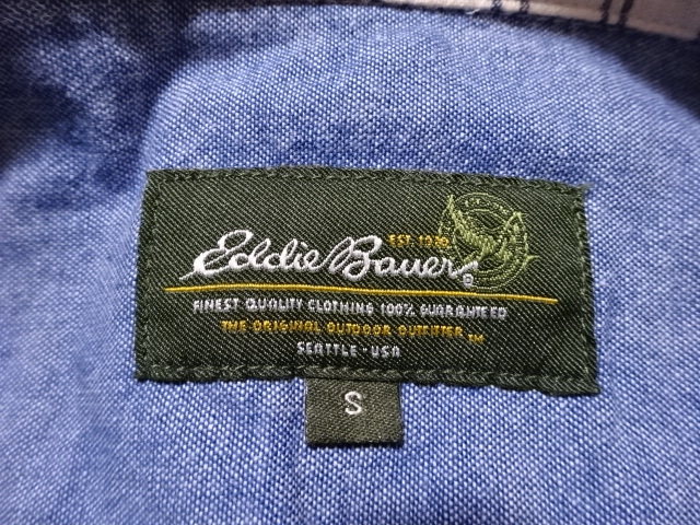 ●Eddie Bauer エディーバウアー 半袖シャツ S●1008●_画像2