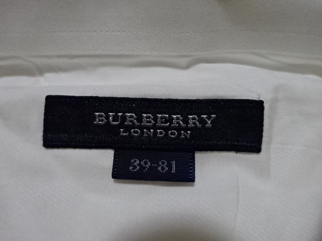 ●BURBERRY LONDON バーバリー 長袖シャツ Yシャツ 39-81 三陽商会●1021●_画像2