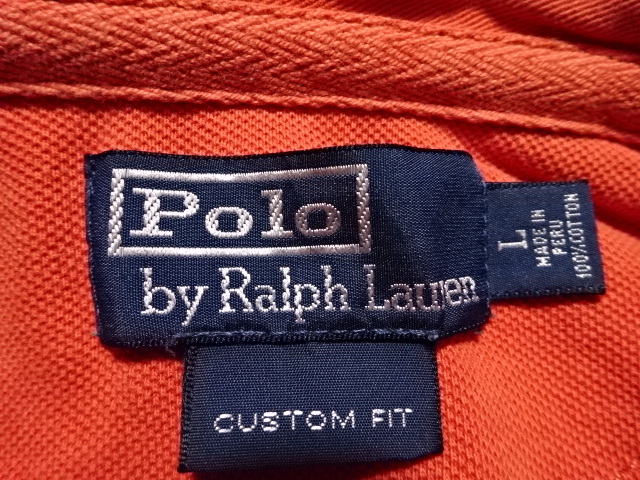 ●Polo by Ralph Lauren ポロ バイ ラルフローレン 半袖ポロシャツ L ロゴ刺繍入●1023 ●_画像2