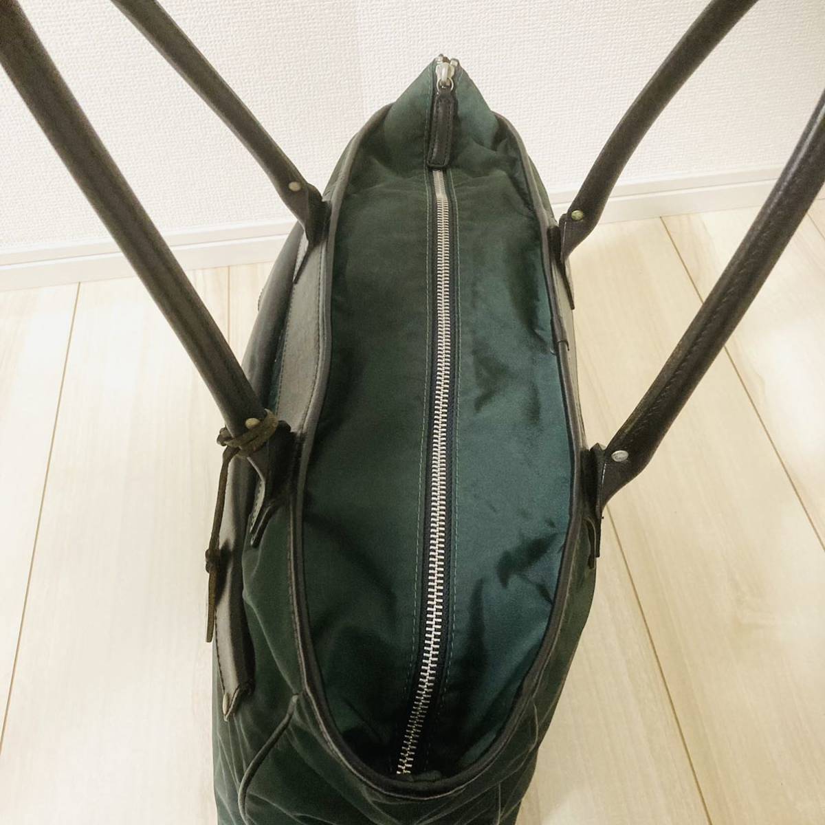* prompt decision * FELISI Felisi 14-26 business bag tote bag briefcase bag bag flap pocket leather dark green BK