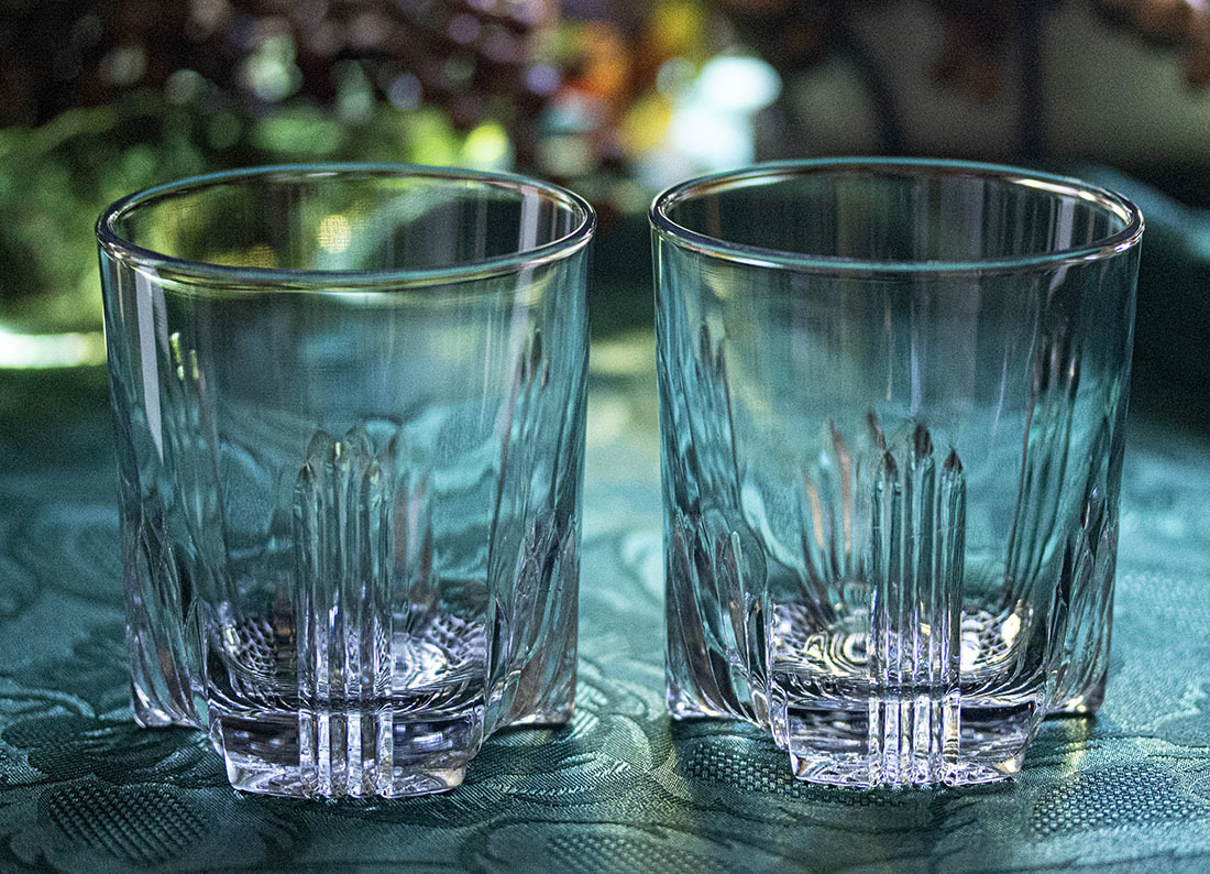 イタリア ボルミオリロッコ クリスタル セレクタ カッティング ウイスキー グラス 2個セット ビンテージ ロックグラス 酒_画像1