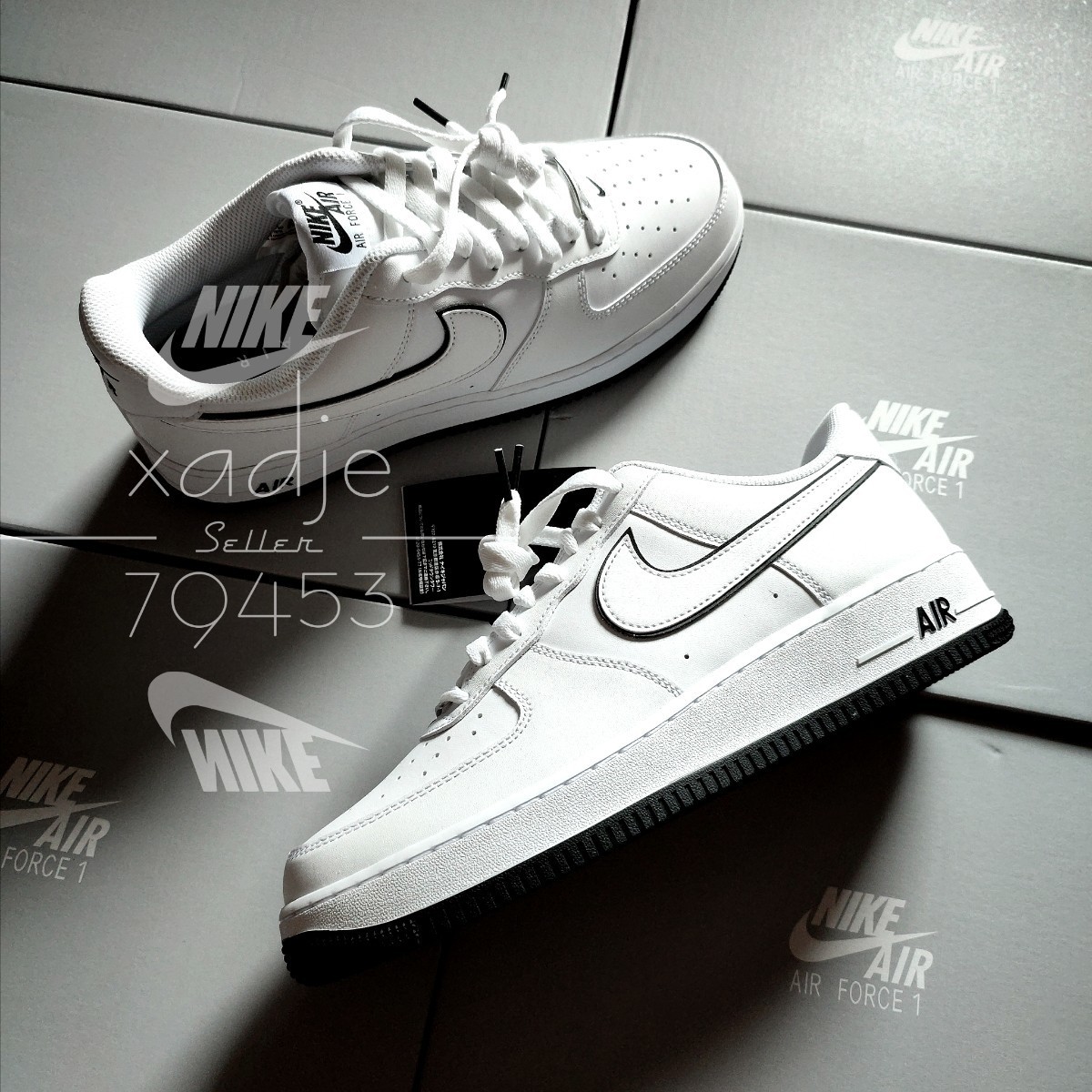 新品正規品NIKE ナイキAIR FORCE1 LOW エアフォース1 ロー07 白