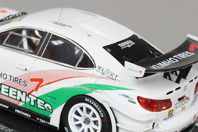 EBBRO エブロ 1/43 LEXUS レクサス グリーンテック クムホ IS350 スーパーGT300 2008 #52 ホワイト 44066_画像4