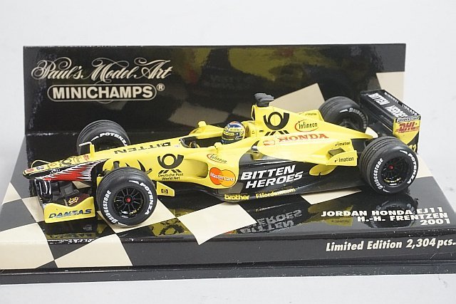 PMA ミニチャンプス 1/43 Jordan Honda ジョーダンホンダ EJ11 H.H.フレンツェン 2001 #11 400010011_画像1