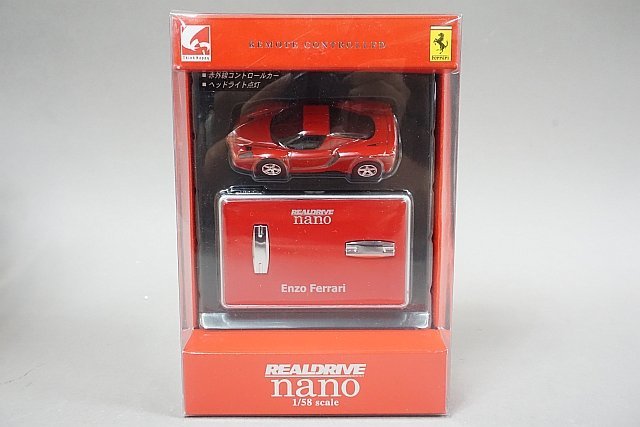 CCP リアルドライブ nano 1/58 Ferrari フェラーリ Enzo エンツォ レッド トイラジコン ※動作未確認 209030-7303_画像1