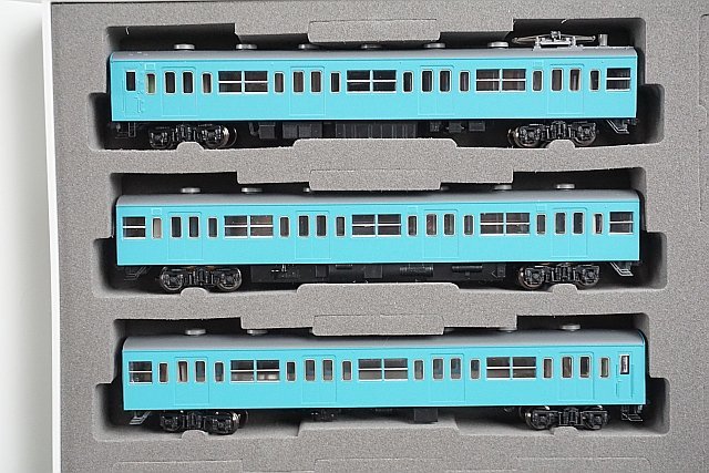TOMIX トミックス Nゲージ 国鉄 103系通勤電車 (初期型非冷房車・スカイブルー) 基本3両セット 98399_画像6
