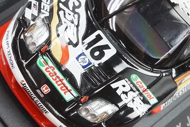 EBBRO エブロ 1/43 Honda ホンダ MUGEN 無限 NSX JGTC 2002 #16 ブラック 43330_画像2